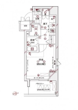 ガリシア早稲田の物件間取画像